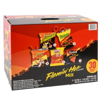 Frito Lay Variety Pack 30 Ct Lss Flamin Hot Mix 5 Assorted