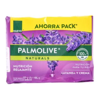 Palmolive Nat Bar Soap 120G Crema Y Lavanda 4Ct