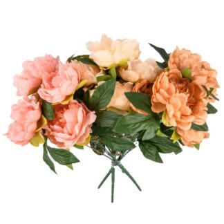 Artificial Flower Peony 3 Asst Color