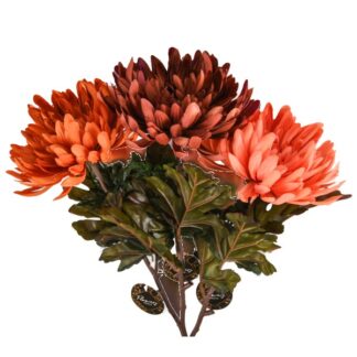 Artificial Flower Chrysanthemums 4 Asst Colors
