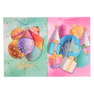 Gift Bag Large Pop-Up 'Happy Birthday' Asst Designs