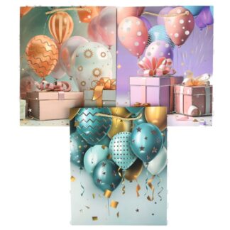 Gift Bag Large Balloons Asst Colors