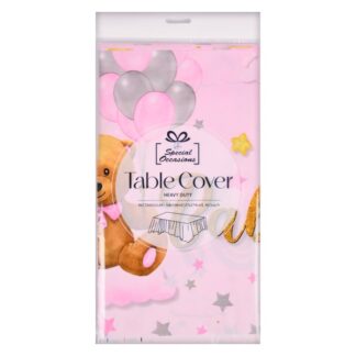 Angels Craft "It'S A Girl" Babyshower Tablecloth 54"X108"