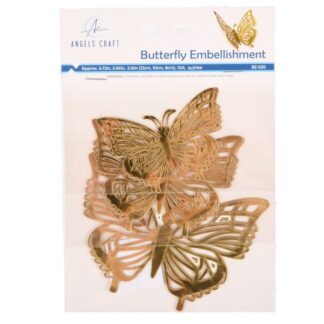 Angels Craft Butterfly Embellishment - Gold