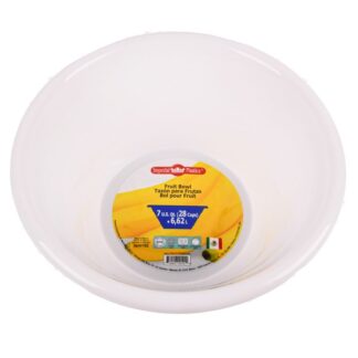 Plastic Fruit Bowl 7Qt Assorted Colors