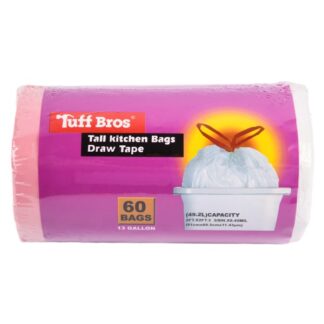 Tuff Bros Kitchen Trash Bag 13 Gallon 60Ct