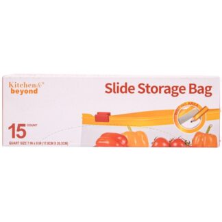 Kitchen & Beyond Slide Storage Bag 15Ct 7" X 8"