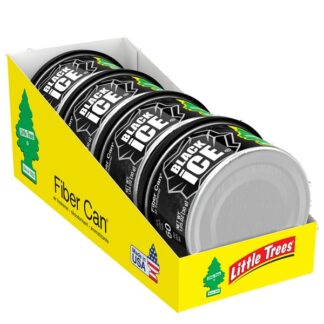 Little Trees Fiber Can Air Freshener 1.05 Oz Black Ice