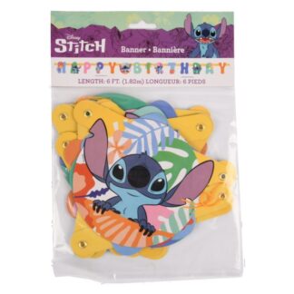 Stitch Happy Birthday Banner 6Ft