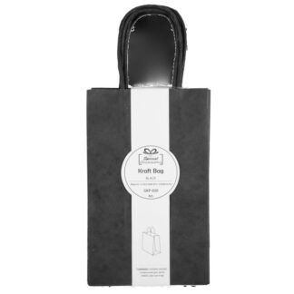 Angels Craft 4Ct Medium Craft Bags Black 5X3X8In