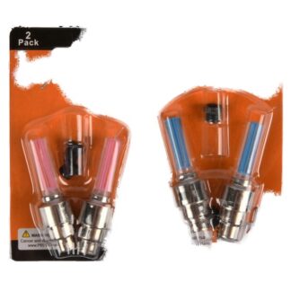 Bicycle Blinking Valve Cap 2Ct Asst Colors