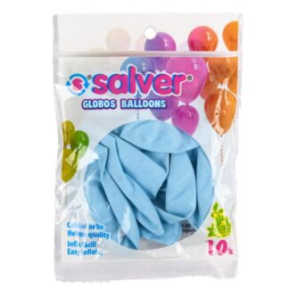 Salver Balloons Pastel Baby Blue 12In 10Pk
