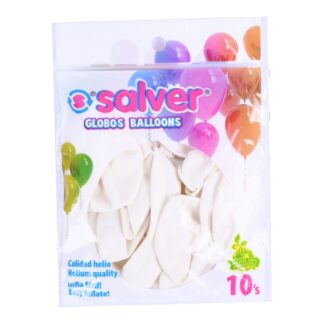 Salver Balloons Standard White 12In 10Pk