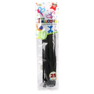 Trico Solid Latex Magic Balloons 25Ct 1.5"X45" Black