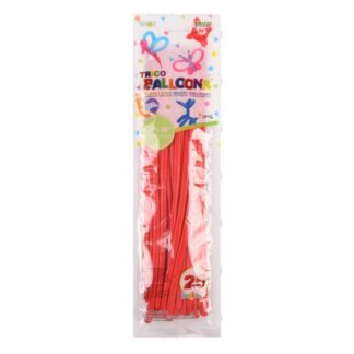 Trico Solid Latex Magic Balloons 25Ct 1.5"X45" Red
