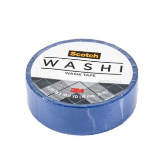 Scotch Washi Tape 0.59In X 393In Blue