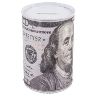 Coin Bank Tin New Bill 3.35"