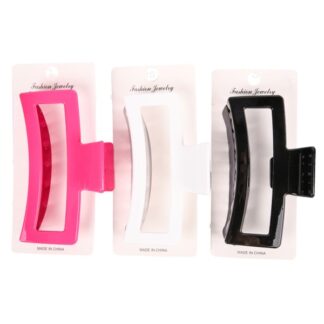 Regtangular Large Hair Clip Asst Colors