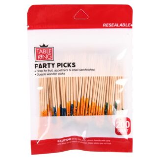 Table King Party Picks Wood 200Pcs