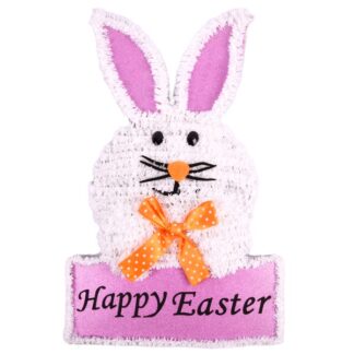 He Easter Tinsel Bunny-Pink