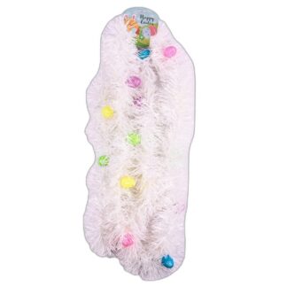 He Easter Garland White W/Eggs