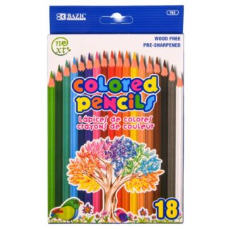 Bazic Next Eco-Friendly Colored Pencils 18Ct
