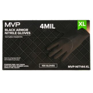 4 Mil Black Armor Nitrile Gloves X Large