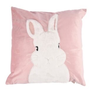 He Easter Pillow Cushion W/Rabbit Patch