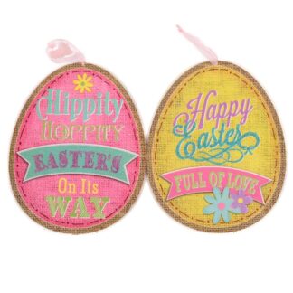 He Easter Hanging Deco Egg 27.5X22X0.3Cm