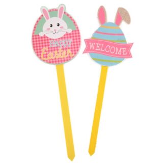 He Easter Yard Stake Rabbit 22"