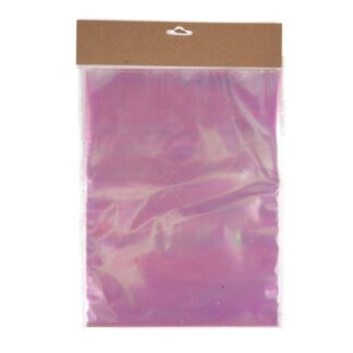 He Easter Cello Bag 40Mic Clear Iridescent