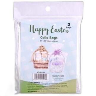 He Easter Cello Bag 30Mic Clear