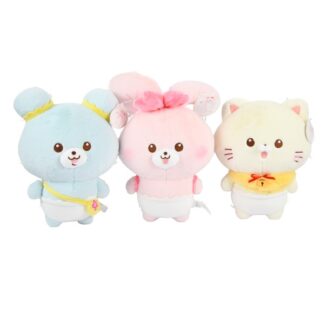 Dumpling Rabbit Standing (3 Color, Ivory, Pink, Blue)