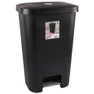 Sterilite Step-On Wastebasket 11.9 Gal Black