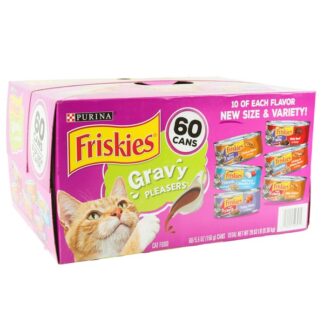 Friskies Cat Food Gravy 5.5 Oz Variety 60 Pack