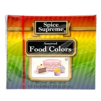 Spice Supreme Food Coloring Kit 0.3Z 4 Asst