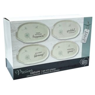 Precious Moments Ceramic Plates 4Pc Set