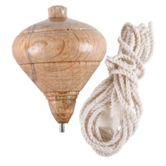 Toy  Wooden Trompo W/Cotton String