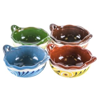 Ceramic Cazuelita Engobe Bowl 6"