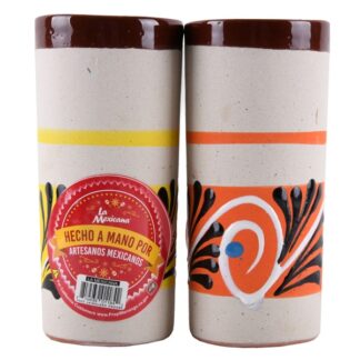 Ceramic Engobe Tumbler 7" Asst Clrs