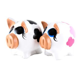 Ceramic Coin Piggy Bank Med Asst
