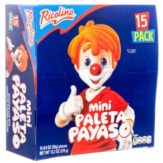 Ricolino Payaso Pop Mini 15 Ct