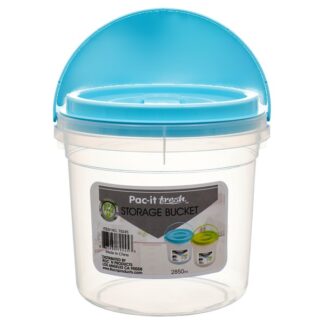 Pac It Fresh Bucket W/ Lid 2850Ml Asst Clr