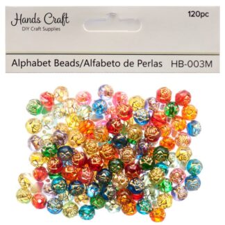 Angels Craft Alphabet Beads Asst Color