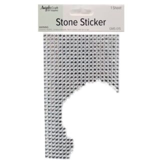 Craft Rhinestone Sheet Strip Silver