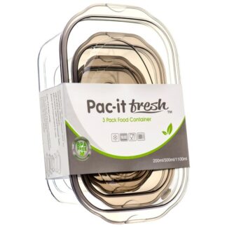 Pac It Fresh Rectangle 3 Pcs Set 200/500/1100Ml