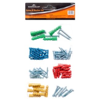 Kingman Screws & Anchors W/Assorted Sizes In Double