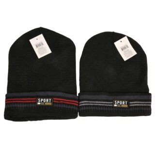Hw Winter Beanie W/Stripes Asst Color