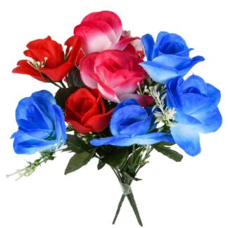 Artificial Flower Classic Rose Assorted Colors