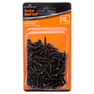 Kingman Screw  Iron Black 1.25"
